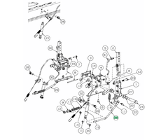 Stuurstang Rechts voor MASSEY FERGUSON, MTD, CUB CADET, TROY-BILT MF50-22ZT, Z170DH, RZT42, RZT50, RZT54, RTZL42, RZTL50, RZTL54, Z-FORCE LZ60, XZ1107, XZ1127, XZ1137, COLT XP 42 op Zero Turn Maaiers, Stang