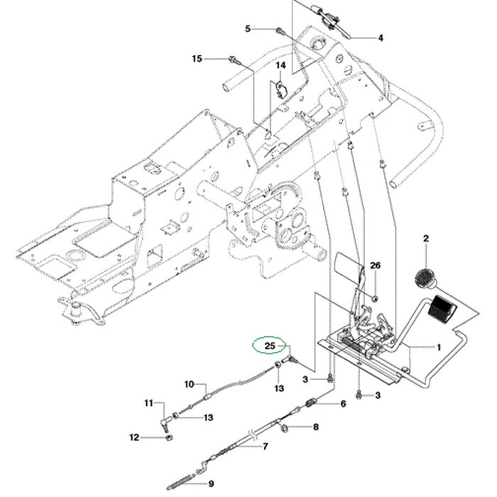 Stuurkogel voor HUSQVARNA P524, PR17, PROFLEX, PT26D, R422TS, R112C, R112C5, R115, R13C5, R15Tm R213C, R214, R215TX, R216, R316, R318, R320AWD, R322T, R418TS, R419TSX, R422, RC318T, RC320, RIDER, JONSEREND FR13, FR2111, FR2113, FR2116, FR2211, FR2213, FR2