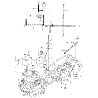 Microschakelaar voor HUSQVARNA, JONSERED, ZENOAH PROFLEX 21, PROFLEX 21 AWD, R112 C, R112 C5,  R115 B, R115 C, R419TSX AWD, R420TXS AWD, RIDER PRO 18, RIDER PRO 18 AWD, FR2312 M, FR2312 MA, FR2315 MA, FMZ1200 op Zitmaaiers - Frontmaaiers - Tuintrekkers,