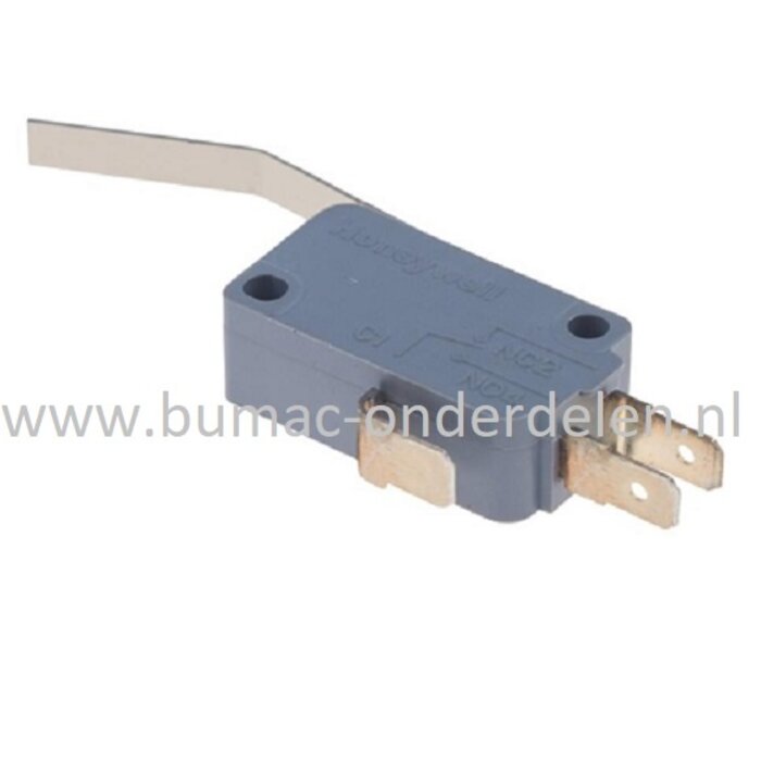 Microschakelaar voor HUSQVARNA, JONSERED, MCCULLOCH, PARTNER, ZENOAH P524, P524EFI, PR17, PR17 AWD, PROFLEX 21, PROFLEX 21 AWD, R 422 Ts, R 422 Ts AWD, R112 C, R112 C5, R115 B, R115 C ,R15 T AWD ,R15 Ts AWD ,R213 C, R214 T, R214 T AWD, R214 TC, R214C, R2