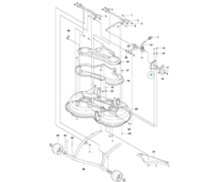 Tandheugel voor Maaihoogte Instelling onder andere op HUSQVARNA, JONSERED, MCCULLOCH, PARTNER,  ZENOAH  R112C voor op ZItmaaiers - Frontmaaiers - Tuintrekkers