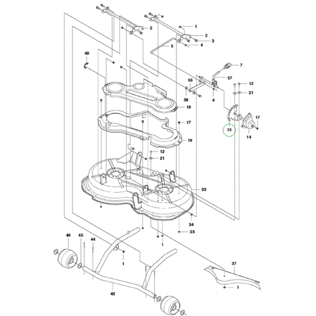Ketting voor HUSQVARNA, JONSERED, MCCULLOCH, PARTNER, ZENOAH R112C