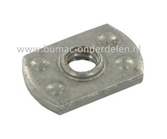 Moer 1/4-20 inch voor MTD, Wolf, Cub Cadet Zitmaaiers, Tuintrekkers Wolf Ambition 107.175 H, Ambition 96.155 H, Blue Power 107.175 H, Select 107.175 T, Select 96.130 T, Expert 13.96 H, MTD LF 155, LF 125, LF 135, LG 175, LG 135, P 155 HF, P 180 HG, SD 20/