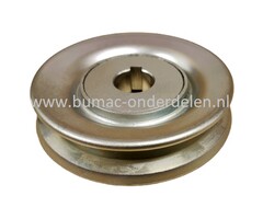 V-Snaarpoelie voor de Mesaandrijfing voor HUSQVARNA JONSERED, MCCULLOCH, PARTNER, ZENOAH R112C, R112c5, RIDER 111B, RIDER 111B5, FR2311M, FR2312M, Fr2312MA, M105-85F, M125-85F, M125-85FH, FMZ1200 op Zitmaaiers - Frontmaaiers - Tuintrekkers, Aandrijfpoelie