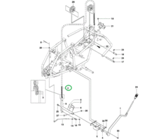 Ketting voor Hoogte Instelling Maaidek voor HUSQVARNA, JONSERED, MCCULLOCH, PARTNER, ZENOAH R112C, R112C5, RIDER 111B, RIDER 111B5, FR2311M, FR2312M, FR2312MA, FMZ1200 op Zitmaaiers - Frontmaaiers