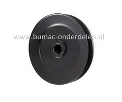 V-snaarpoelie op Aandrijfbak van MTD, Wolf, CubCadet Zitmaaiers, Tuintrekkers  , Wolf Ambition 107.175 H, Ambition 96.155 H, Blue Power 107.200 H, Expert 13.96 H, MTD LF 155 H , LF 125 H, LF 135 H, LG 175 H , LG 135 H, P 155 HF, P 180 HG, SD 20/107 H, RS