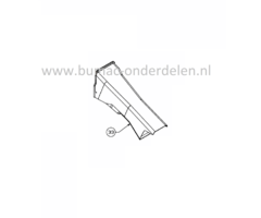 Bovenste deel Grasbuis voor MTD, Wolf, Cub Cadet, Bolens, Yardman Zitmaaiers, Tuintrekkers Bolens BL 135/96 T, BL 175/107 T, BL 200/107 H, Wolf Ambition 107.175 H, Ambition 96.155 H, Blue Power 107.175 H, Select 107.175 T, Select 96.130 T, Expert 13.96 H,