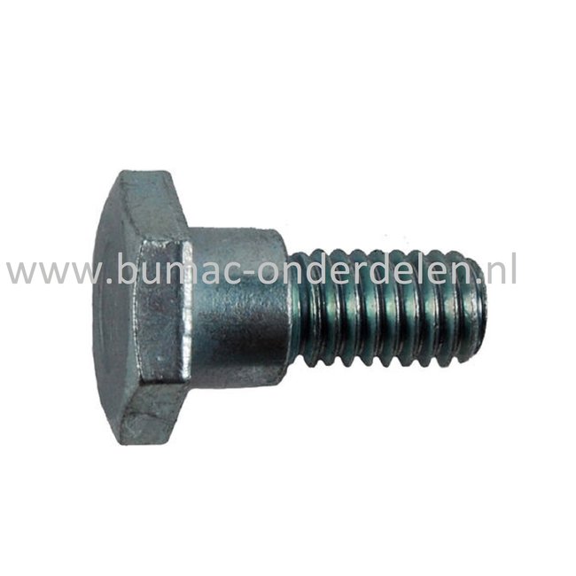 Bout 3/8-16 x 12,6 mm voor Motorkapsteun en Maaidekophanging op MTD, Wolf, Yardman, Bolens, Cub Cadet Zitmaaiers  - Tuintrekkers Bolens BL 135/96 T, BL 175/107 T, BL 200/107 H, Wolf Ambition 107.175 H, Ambition 96.155 H, Blue Power 107.175 H, Select 107.1