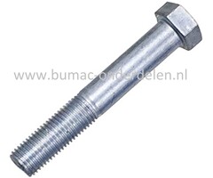 Bout 7/16-20x70 mm voor het Bevestigen van de Motorpoelie op MTD, Wolf, Cub Cadet Zitmaaiers, Tuintrekkers Wolf Ambition 105.175 H, 92.130 H, Blue Power 105.200 H, 92.160 H, E 13/92 H, MTD Optima LN 155, P 180, LN 175, LN 200, Smart RN 145, RE 130 H, Powe