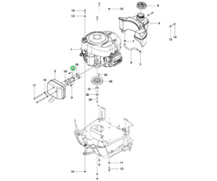 Tussenstuk voor HUSQVARNA, JONSERED, PARTNER, MCCULLOCH, ZENOAH R112C, R112C5, FR2312M, FR2312MA, FMZ1200 op Zitamaaiers - Frontmaaiers - Tuintrekkers