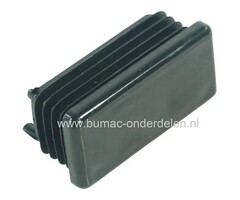 Inzetstuk Rechthoekig 55x35 mm Lamellenstop voor afdoppen van Kokerprofielen en bescherming tegen scherpe randen Koker, Profielen, Rechthoekige Buizen, Stalen Kokerprofiel, Kokers, Staven, Inzetstuk, Lammellen Stop, Afdekking