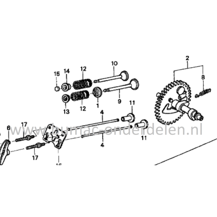 Klepafdichting voor Honda GX120, GX160, GX200 Motoren op Trilplaat, Bobcat, Hijskraan, Tuinfrees, Houtversnipperaar, Aggregaat, Generator, Kart, Kantensnijder, GX 120, GX 160, GX 200, Klep afdichting, Klep dichting