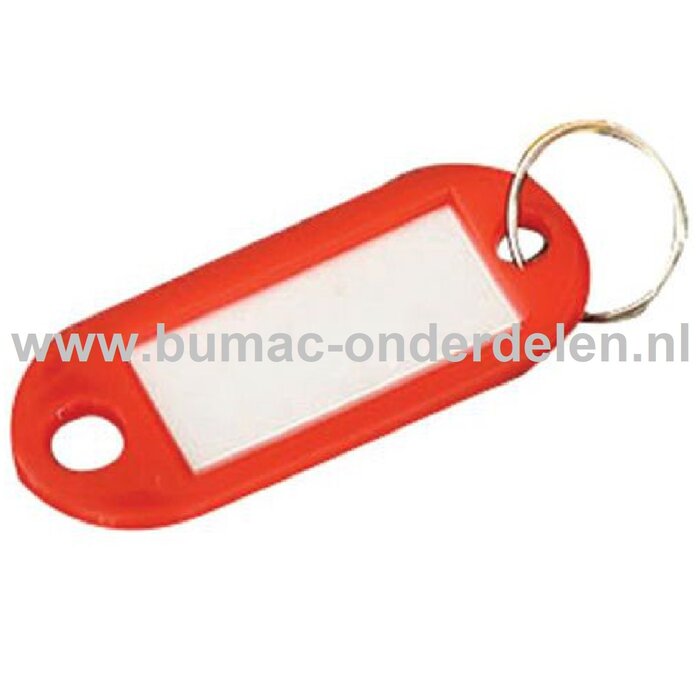 Sleutelhanger met Etiket Gekleurde sleutelhangers met Uitwisselbaar Etiket aan de binnenzijde waar je iets op kunt schrijven Ieder label wordt geleverd met een metalen sleutelring, waardoor u deze gemakkelijk aan een sleutelbos kunt hangen Sleutel Ha