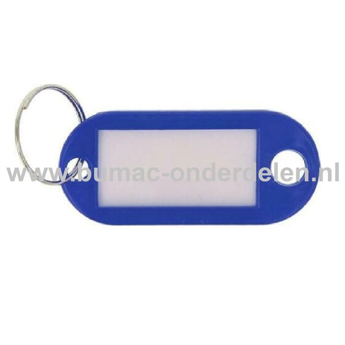 Sleutelhanger met Etiket Gekleurde sleutelhangers met Uitwisselbaar Etiket aan de binnenzijde waar je iets op kunt schrijven Ieder label wordt geleverd met een metalen sleutelring, waardoor u deze gemakkelijk aan een sleutelbos kunt hangen Sleutel Ha