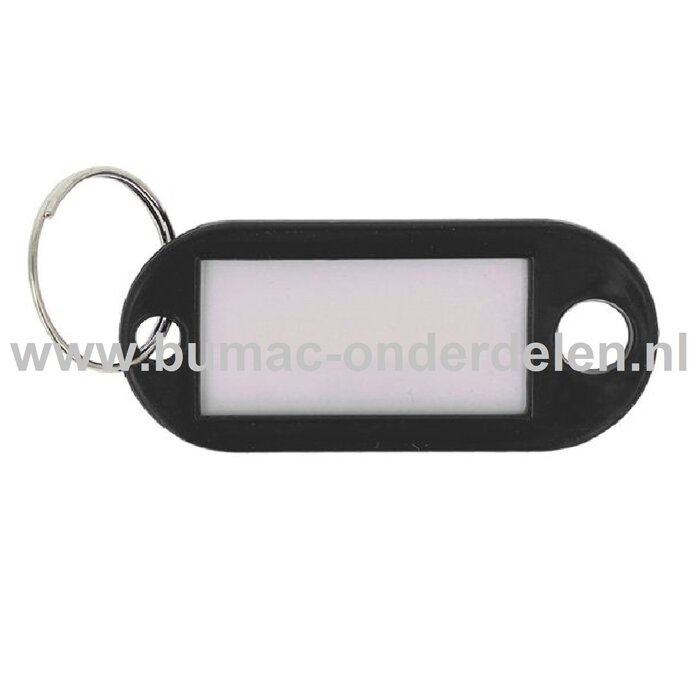 Sleutelhanger met Etiket Gekleurde sleutelhangers met Uitwisselbaar Etiket aan de binnenzijde waar je iets op kunt schrijven Ieder label wordt geleverd met een metalen sleutelring, waardoor u deze gemakkelijk aan een sleutelbos kunt hangen Sleutel Ha