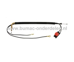Gaskabel met Aan en Uit Schakelaar voor Echo en Shindaiwa HCR165ES, HCR185ES Heggenscharen, Heggen trimmer