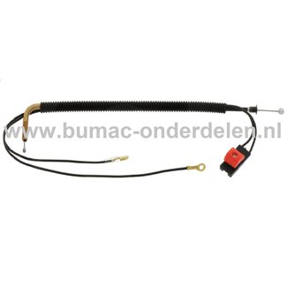 Gaskabel met Aan en Uit Schakelaar voor Echo en Shindaiwa HCR165ES, HCR185ES Heggenscharen, Heggen trimmer