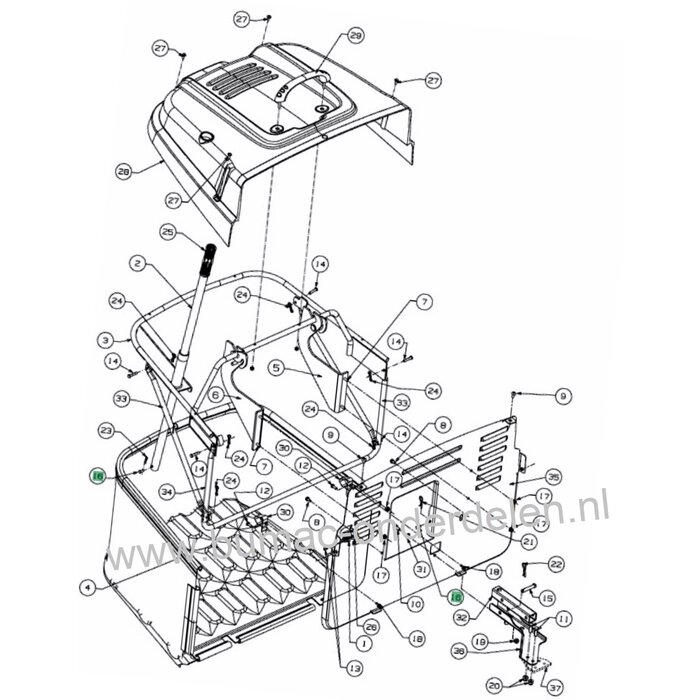 Pen Ø 6 mm voor MTD, Cubcadet, Bolens, Gutbrod, Yard Man, White, Massey Ferguson, HVC, Blackline, MF Zitmaaiers Pen Voor Deflector, Mulchplug, Grasbuis, Rem - Koppeling Kabel Bevestiging