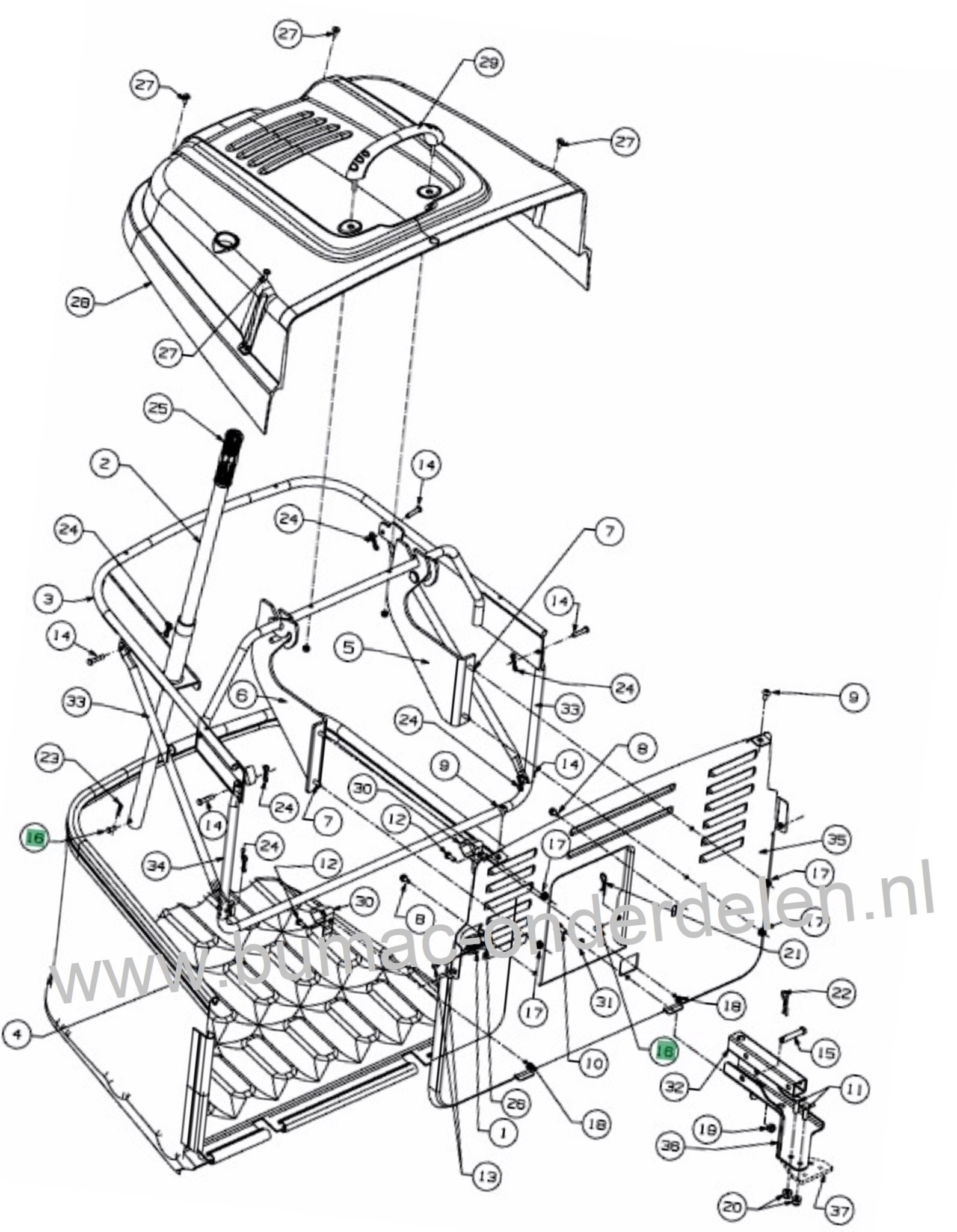 Pen Ø 6 mm voor MTD, Cubcadet, Bolens, Gutbrod, Yard Man, White, Massey Ferguson, HVC, Blackline, MF Zitmaaiers Pen Voor Deflector, Mulchplug, Grasbuis, Rem - Koppeling Kabel Bevestiging