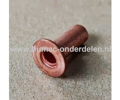 Klinknagel Koper 5x12 mm Koperen bevestigingsmiddel die  bestaat uit een metalen pen die voorzien is van een verdikt uiteinde De meest toegepaste klinknagels hebben een ronde bolle of een verzonken zetkop deze dienen om onderdelen zoals Platen, Profielen,