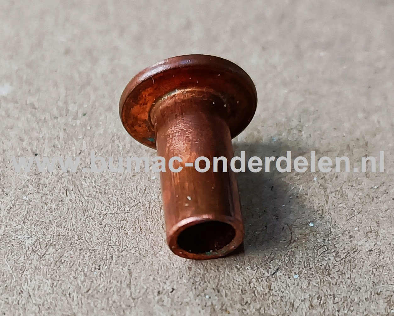 Klinknagel Koper 6x12 mm Koperen bevestigingsmiddel die  bestaat uit een metalen pen die voorzien is van een verdikt uiteinde De meest toegepaste klinknagels hebben een ronde bolle of een verzonken zetkop deze dienen om onderdelen zoals Platen, Profielen,