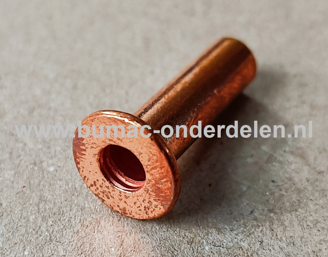 Klinknagel Koper 6x20 mm Koperen bevestigingsmiddel die  bestaat uit een metalen pen die voorzien is van een verdikt uiteinde De meest toegepaste klinknagels hebben een ronde bolle of een verzonken zetkop deze dienen om onderdelen zoals Platen, Profielen,