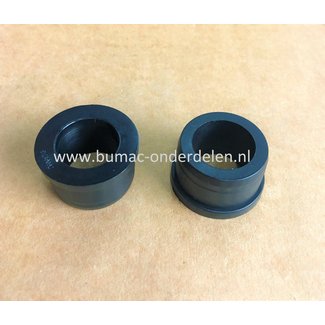 Kunststof wielbus 20,8x30,5x20,0 mm voor Husqvarna, Jonsered, Partner, Zenoah Frontmaaiers, Zitmaaiers Rider 112C, 112C-5, 111B, 111B-5, Battery, FR2311M, FR2312M, FR2312MA, FMZ1200, Bus voor Linker- en Rechtervoorwiel, Rider 112 C, 112 C-5, 111 B, 111 B-