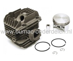 Cilinder met Zuiger Ø 40 mm Compleet voor Stihl MS200 en MS200T, Kettingzaag - Motorzaag Stihl Complete Cilinder Set met Zuiger - Zuigerveren en Pistonpen, onderdeel