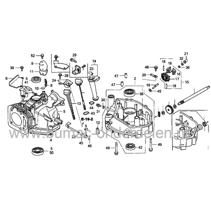 Kunststof Bus voor Regulateurtandwiel op Honda Motoren voor Grasmaaier, Veegmachine, Grasmachine, Loopmaaier, Gazonmaaier GX100, GX200, GC135, GC160, GC190, GCV160, GXV120, GXV140, GXV160, Glijbus, Lagerbus, Glijlager, GX 100, GX 200, GC 135, GC 160, GC 1
