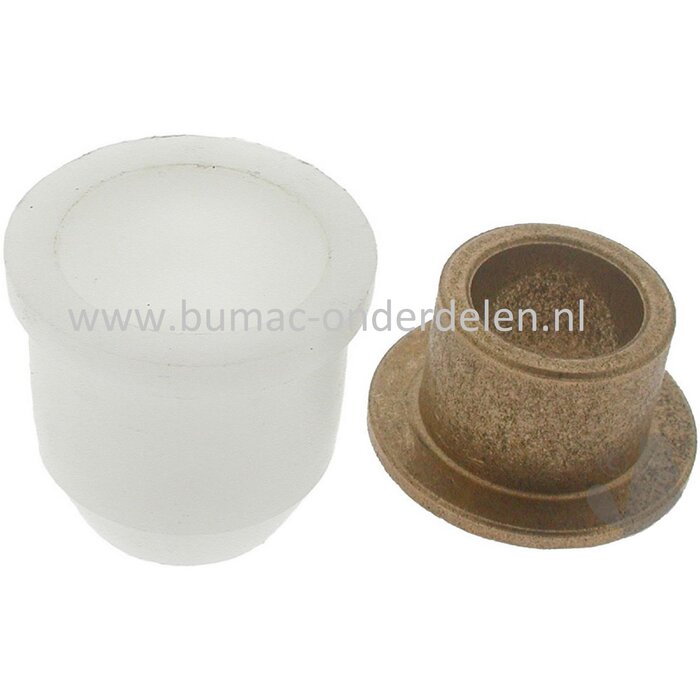 Glijlager voor Wielen op Lawnboy, Toro Loopmaaiers, Grasmaaiers, Grasmachines 0292, 0292A, 0392, 0392A, 8070, 8071, 8072, 8240, 8243, 8290, 8430, 8431, 8461, 8602, 8671, Kunststof Bus, 0292 A, 0392 A