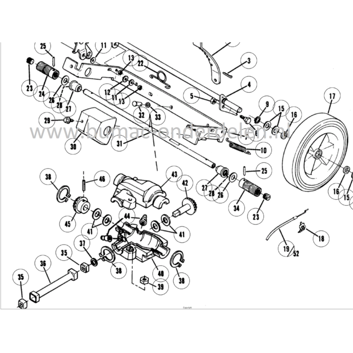 Glijlager voor Wielen op Lawnboy, Toro Loopmaaiers, Grasmaaiers, Grasmachines 0292, 0292A, 0392, 0392A, 8070, 8071, 8072, 8240, 8243, 8290, 8430, 8431, 8461, 8602, 8671, Kunststof Bus, 0292 A, 0392 A
