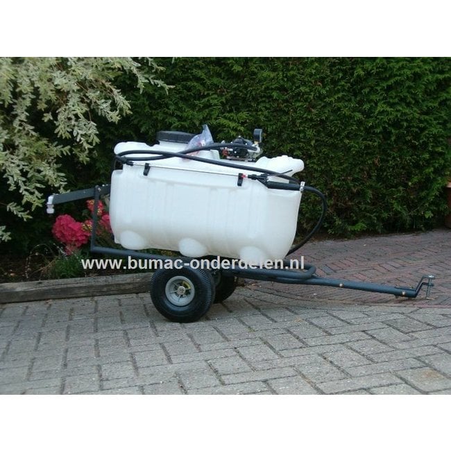 Getrokken Sproeier - 99 Liter - 210 Cm Werkbreedte, Sproeiwagen, Drukspuit, Gifspuit Achter Zitmaaier - Frontmaaier - Tuintrekker - Quad Onkruidspuit, Veldspuit, Combispuit