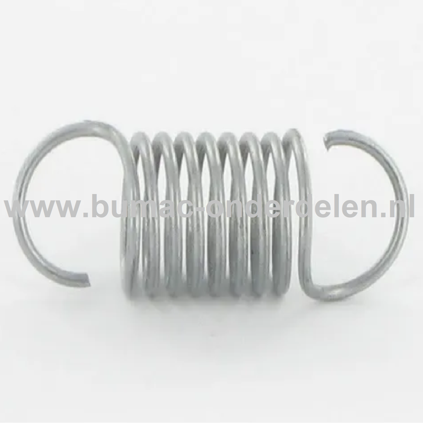 Regulateurveer voor Briggs & Stratton Motoren op Trilplaat, Tuinfrees, Kooimaaier, Aggregaat, Veegmachine, Verticuteermachine, Hakselaar, Hoogwerker, Generator, Houtversnipperaar, Zitmaaier, Frontmaaier, Grasmaaier Regulateur veer 6PK met horizontale kruk