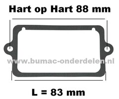 Pakking Klepdeksel B&S Motor 7 - 18 Pk met een Horizontale of Verticale Krukas, Briggs and Stratton Klepdekselpakking voor Zitmaaier - Frontmaaier - Tuintrekker, onderdeel