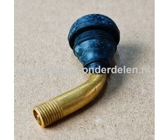 Ventiel Gebogen voor Tubeless Buitenbanden op Zitmaaiers, Frontmaaiers, Tuintrekkers, Skelters, Aanhangers, Bolderkarren, Kruiwagens, Steekwagens enz, Insteekbaar Ventiel PVR70