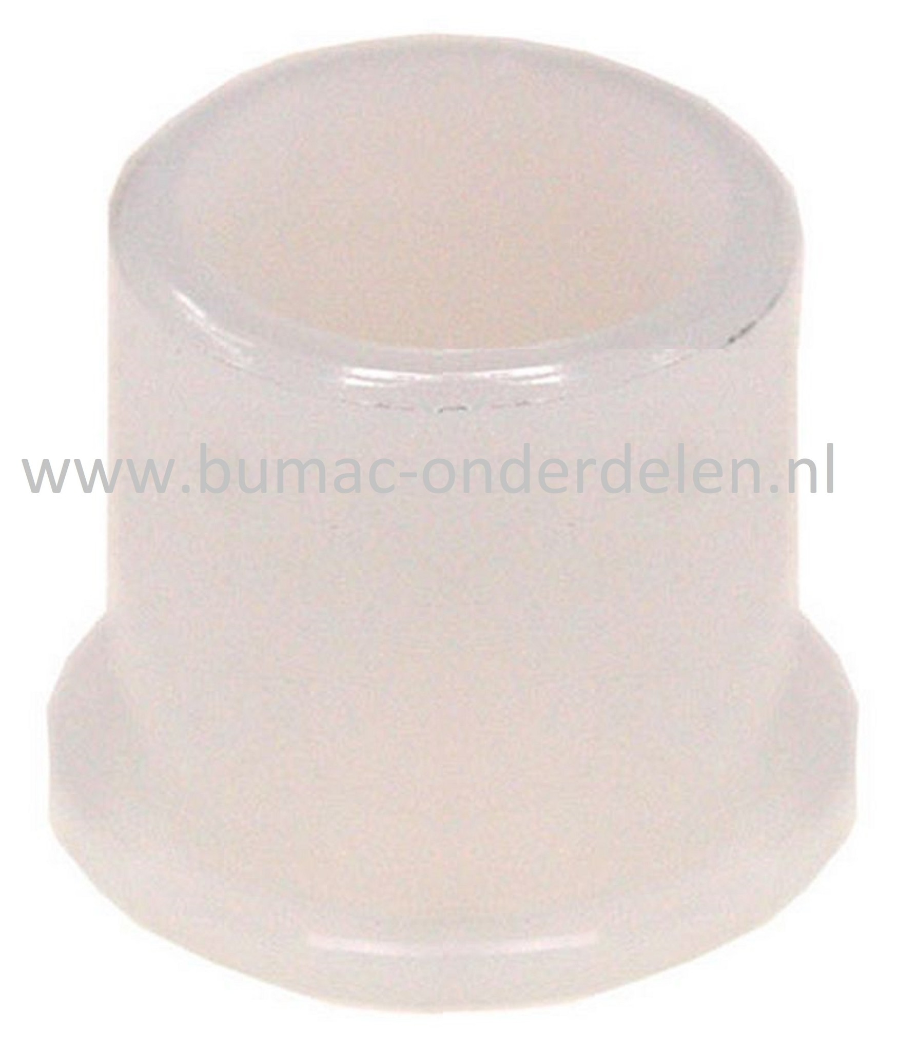 Kunststof Wielbus 12,7x15,88x15,88 mm voor Diverse merken Zitmaaiers - Grasmaaiers - Grasmachines - Loopmaaiers - Tuintrekkers, Bus voor Voor- of Achterwielen, Bus voor Diverse Toepassingen, Glijlager, 1/2x5/8 inch