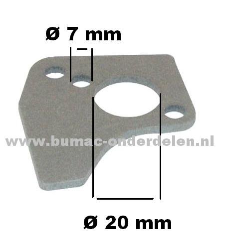 Briggs and Stratton Modellen 80200 - 81200 - 82200 - 100200 - 130200 - 131200 - 132200, Motoren met een Horizontale Krukas en 3 - 4 - 5 PK, B&S, B en S, Inlaat Pakking