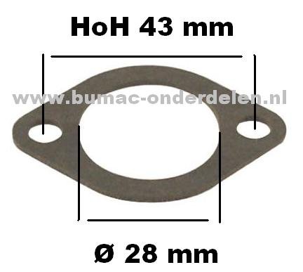 Inlaatpakking voor Briggs and Stratton Motoren van 7 t/m 18 Pk op Zitmaaiers - Frontmaaiers en Zero Turn Maaiers, onderdeel