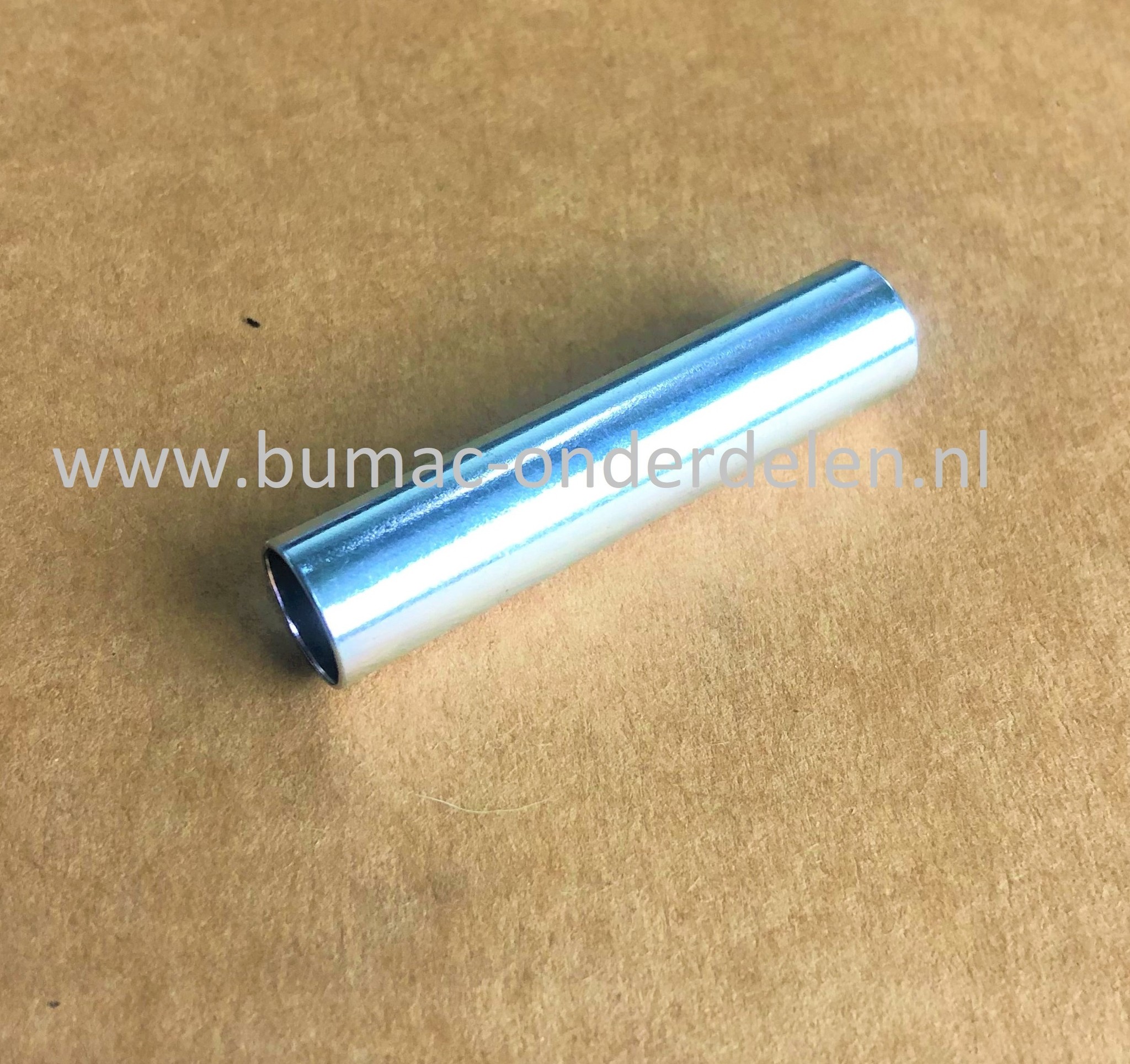 Stalen Wielbus 11,11x12,7x55,8 mm voor steunwielen op Zitmaaiers, Frontmaaiers, Maaidekken, Bus, Glijlager, Lager, 7/16x1/2x2,200 inch