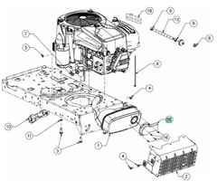 Deflector Uitlaat voor MTD, CUBCADET, WOLF, YARDMAN, BOLENS, WHITE Smart RG 145 op Zitmaaiers, Trekkers, Tuintrekkers