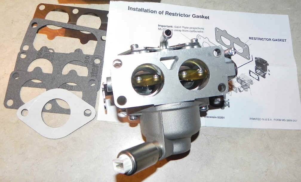 Carburateur voor Briggs & Stratton 2 Cilinder motor op Zitmaaier, Frontmaaier, Trekker,Briggs and Stratton Carburator, MTD, Toro, Stiga, JohnDeere, Husqvarna, Wizard, Lazer, Jonsered, Alko, Brill, CastelGarden, Wolf, Viking, Gurbrod, YardMan