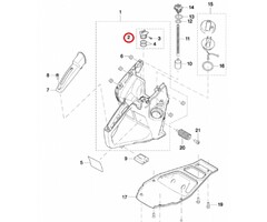 Afsluitdop voor DOLMAR, MAKITA PC6114, PC6112, EK6100 op Bandenzagen, Motorslijpers, Doorslijpers Afsluitkap, Afsluiting, Dop