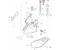 Nippel Benzineslang voor DOLMAR, MAKITA PC6112, EK6100 op Bandenzaag - Motorslijpers - Doorslijpers