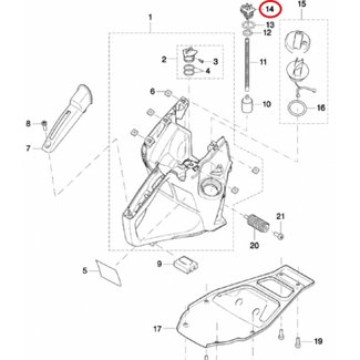 Nippel Benzineslang voor DOLMAR, MAKITA PC6112, EK6100 op Bandenzaag - Motorslijpers - Doorslijpers