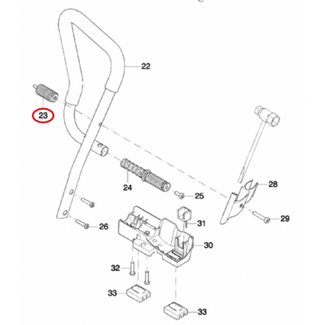 Trillingsdemper voor DOLMAR, MAKITA PC6114, PC6112, EK6100 op  Bandenzaag - Motorslijpers - Doorslijpers Dempingsveer