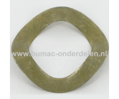 Veerring voor Moer voor Montage van de Poelie op Aandrijfbak Stiga, Dolmar, Castelgarden, Mountfield, Alpina Zitmaaier, Tuintrekker, Frontmaaier, Aandrijfpoelie op Tuff Torq of Kanzaki Aandrijfbak, Hydrostaat, Poelie C op Bak K46IA 6460-24163 Veer Ring