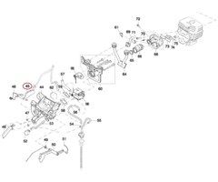 Contactveer voor Aan/Uit zetten van de Motorslijper voor DOLMAR, MAKITA PC6114, PC6112, EK6100 op Bandenzaag - Motorslijpers - Doorslijpers Contactplaat