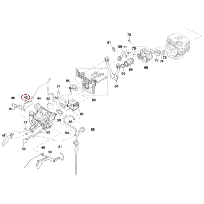 Contactveer voor Aan/Uit zetten van de Motorslijper voor DOLMAR, MAKITA PC6114, PC6112, EK6100 op Bandenzaag - Motorslijpers - Doorslijpers Contactplaat