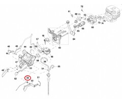 Veer voor Gashendel voor DOLMAR, MAKITA PC6114, PC6112, EK6100 op Bandenzaag - Motorslijpers - Doorslijpers