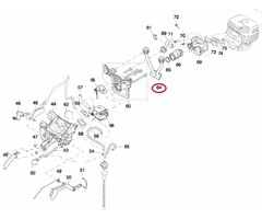 Luchtinlaat voor Dolmar - Makita PC6114, PC6112, EK6100 op Bandenzagen - Motorslijpers - Doorslijpers PC 6114, PC 6112, EK 6100, onderdeel